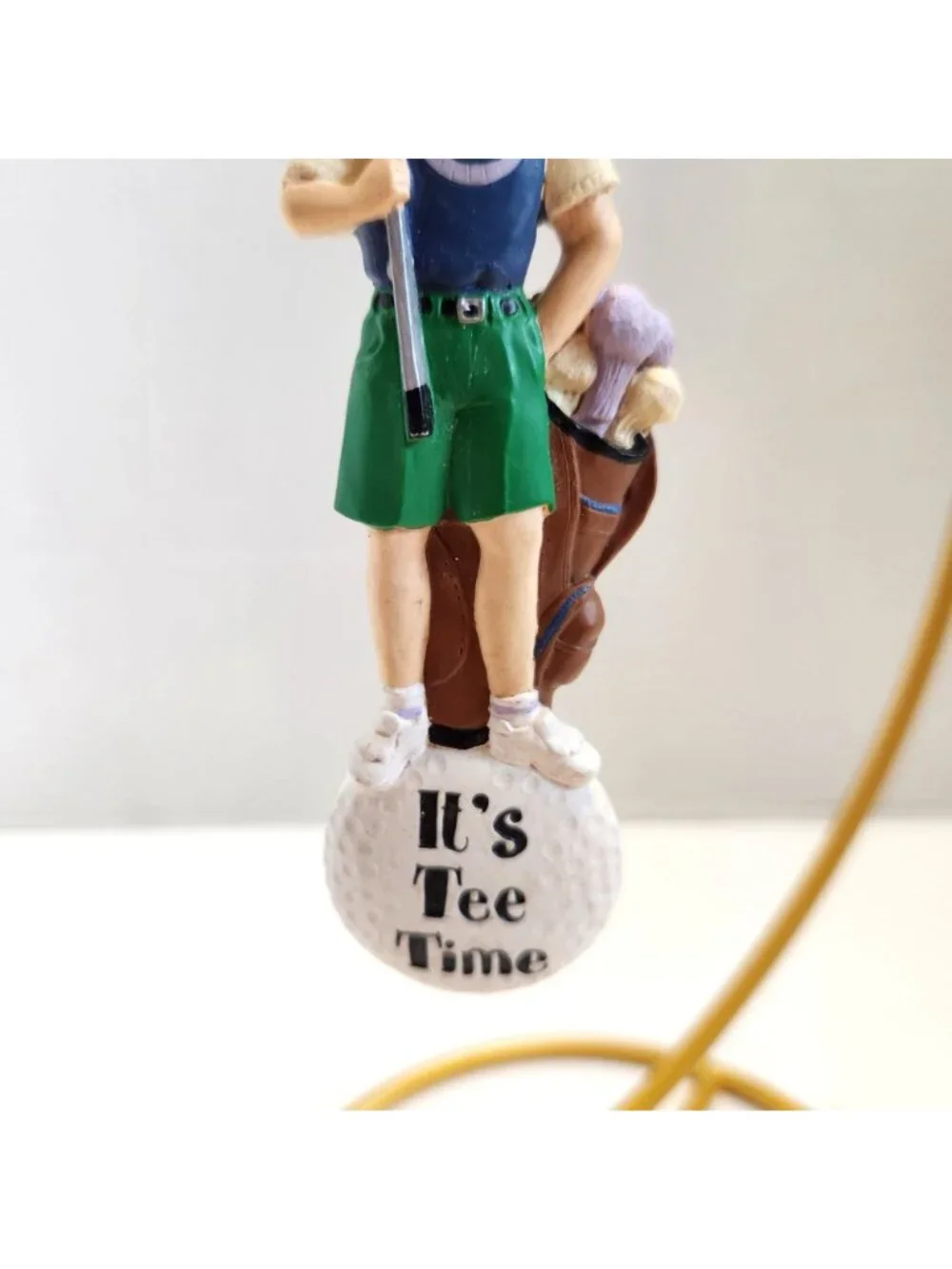 Golfer Figurine Christmas Ornament 
